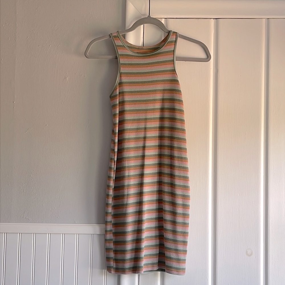 Striped tank dress